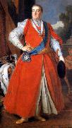 Louis de Silvestre Portrait of King August III in Polish costume oil